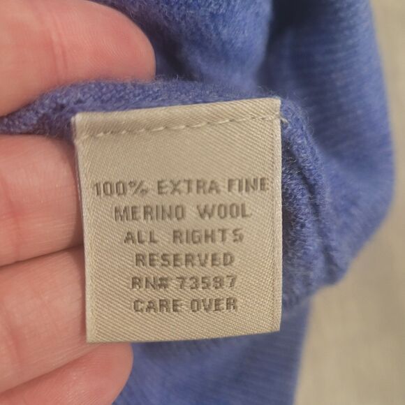 Stile De Vita Luxury 100% Extra Fine Merino Wool Size XXL Sweater 1/4 Zip - Picture 4 of 5